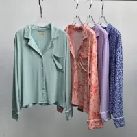 【SY7231】Недостаточный женский хлопковый модальный удобный кардиган с длинными рукавами, домашняя пижама