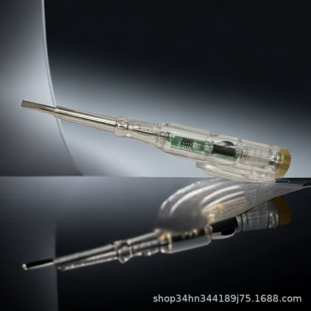 Тестовая ручка зуммера с цветным светом и двойным светом для обнаружения сломанных проводов, интеллектуальная тестовая ручка для индукционного обнаружения, тестовая ручка с одним и двойным освещением