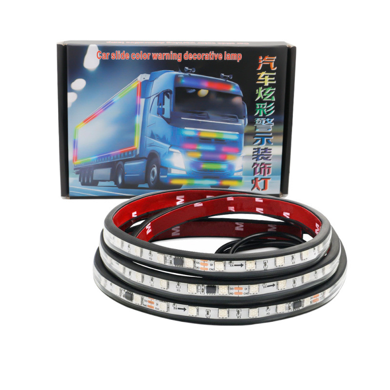 Gran camión 24V colorido caballo de carreras led lámpara de guía de luz decorativa lámpara de corriente de luz de automóvil lámpara de atmósfera de automóvil modificada image 5