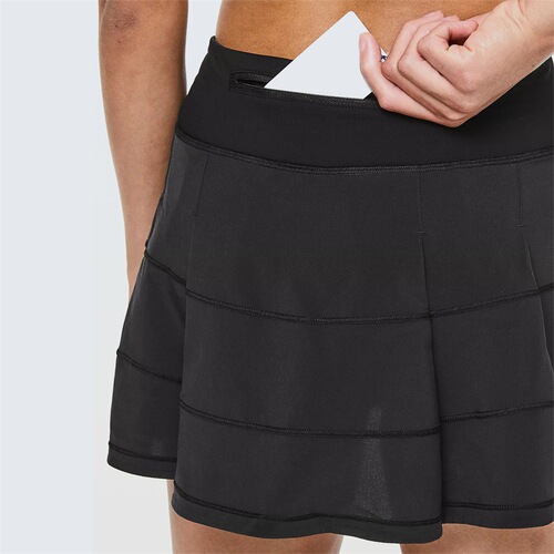 European and American Lulu yoga sports quick-drying tennis skirt anti-exposure skirt pants golf skirt fitness skirt badminton skirt