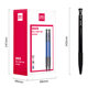 Deli ballpoint pen press medium oil pen bullet office writing simple business special blue black red ballpoint pen