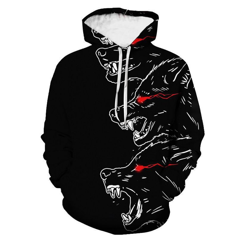 Men's Hoodie With 3d Digital Print Long Sleeved Pullover Sweatshirt_voghion.com