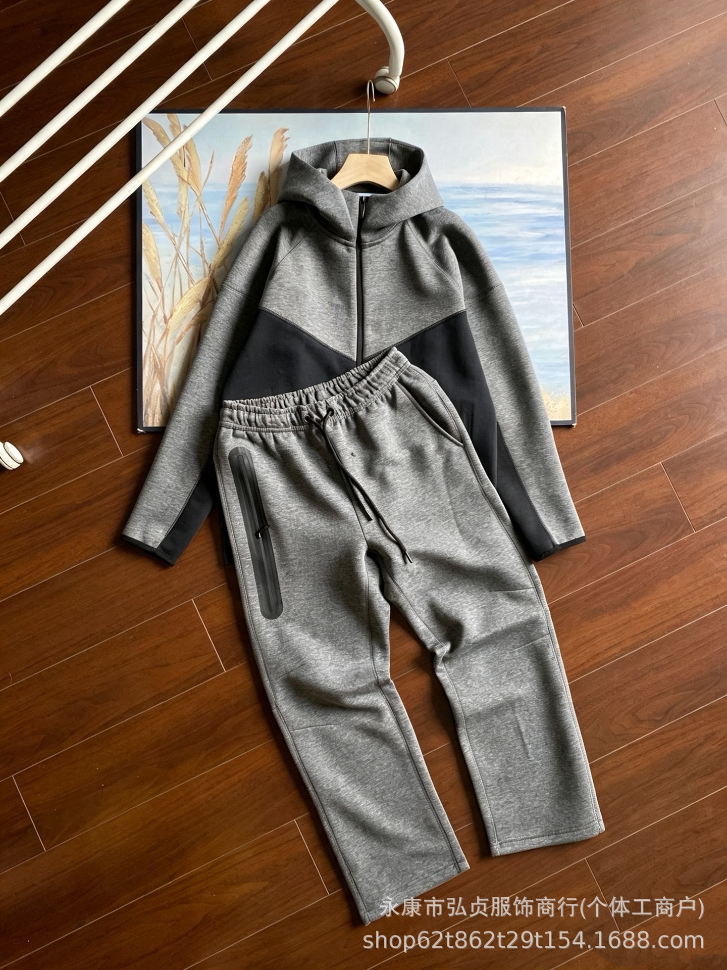 Suit. black and dark gray / M