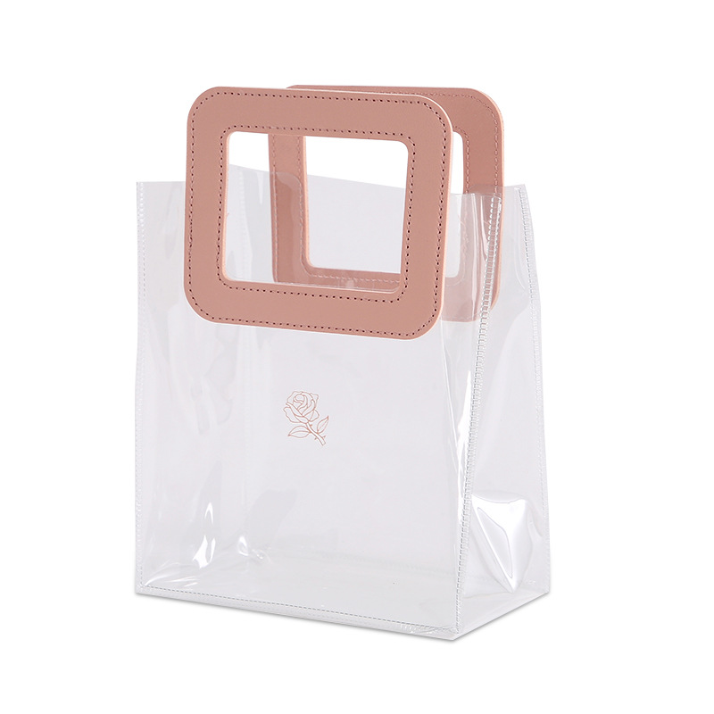 Bolsa de Mano Transparente de PVC, para Regalo o Dulces de Boda