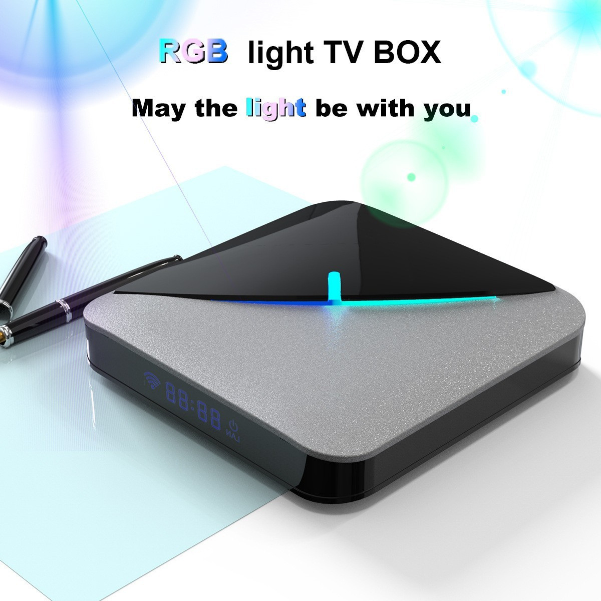 Foreign Trade Best-Selling Set-Top Box Smart Home Audio-Visual Appliance Android Rgb Tv Box Bluetooth High-Definition Dual-Band Tvbox