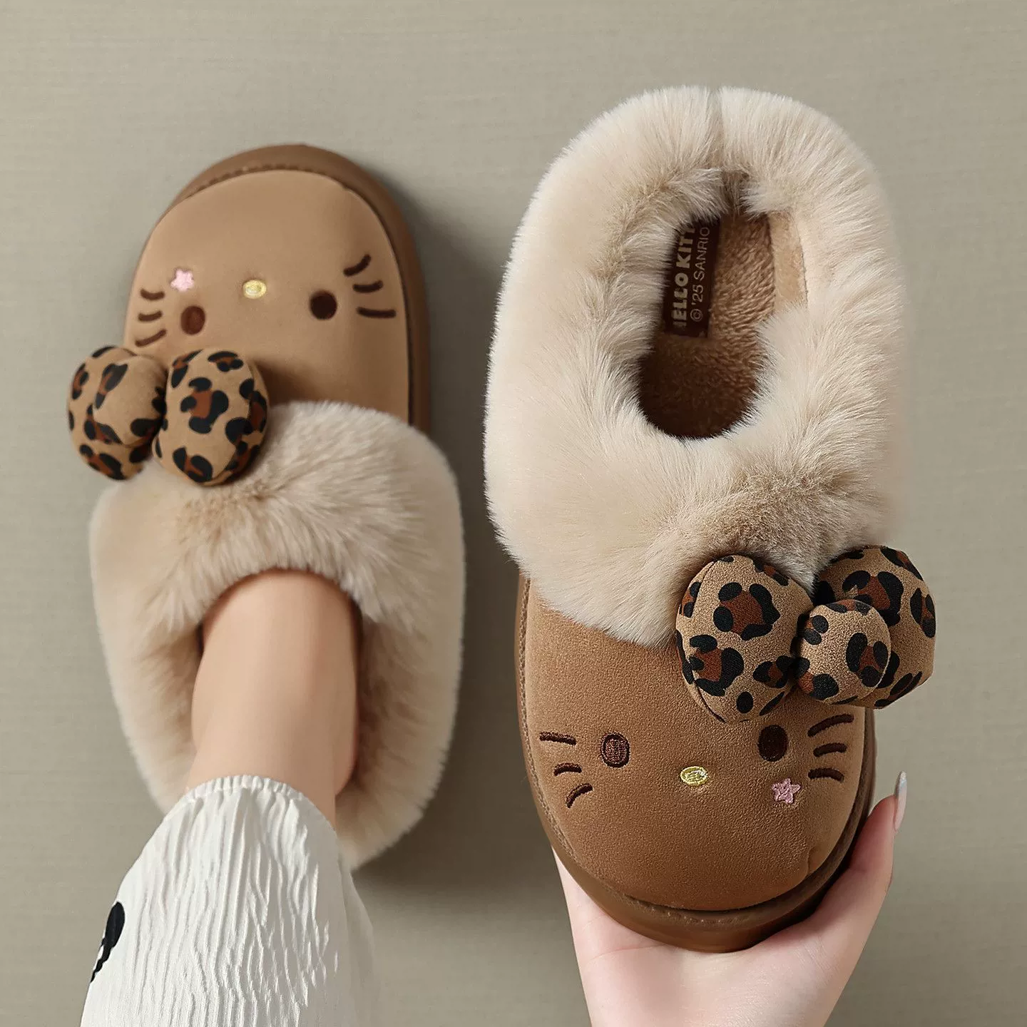 Hello Kitty, мультяшные тапочки, демисезонная обувь