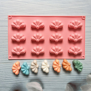 12 even five-leaf clover 128 silicone mold cake ice cream pudding dessert mold soap baking utensils
