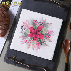 New Colorful Pattern Disposable Printing Table Towels Face Towels Party Wood Pulp Napkins