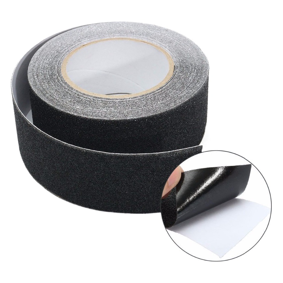 黒色滑り止めテープ PVC マットテープ 船舶用滑り止め防水フロアテープ サイリックステップステッカー