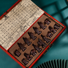 仿古兵马俑立体人物中国象棋棋盘北京纪念品出国礼品送老外便携式