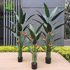 仿真綠植天堂鳥水美人鶴望蘭盆景組合造景裝飾景觀擺件廠家批發