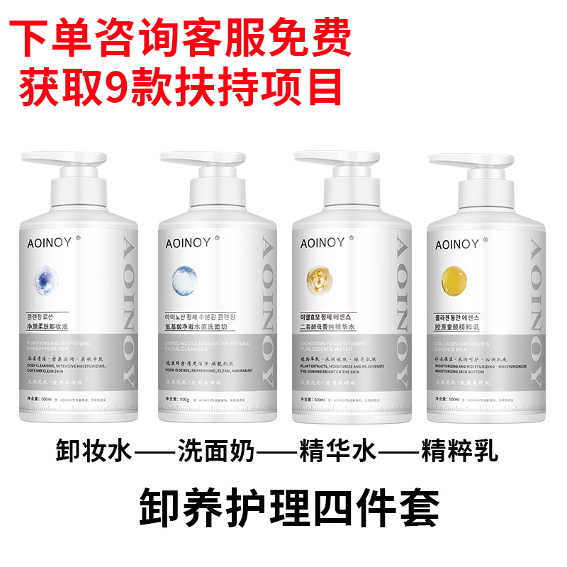 Four-piece removal and care set