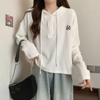 连帽卫衣女学生宽松显瘦2025新款秋季上衣短款女小个子长袖t恤冬