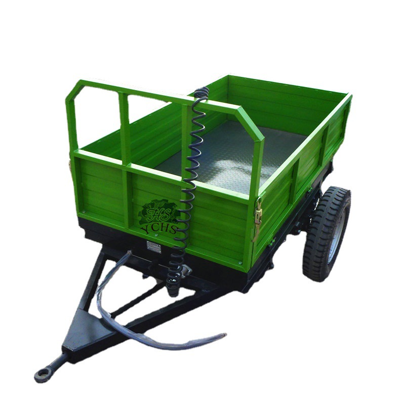 厂家供应农用拖拉机单轴农用拖车   可自卸