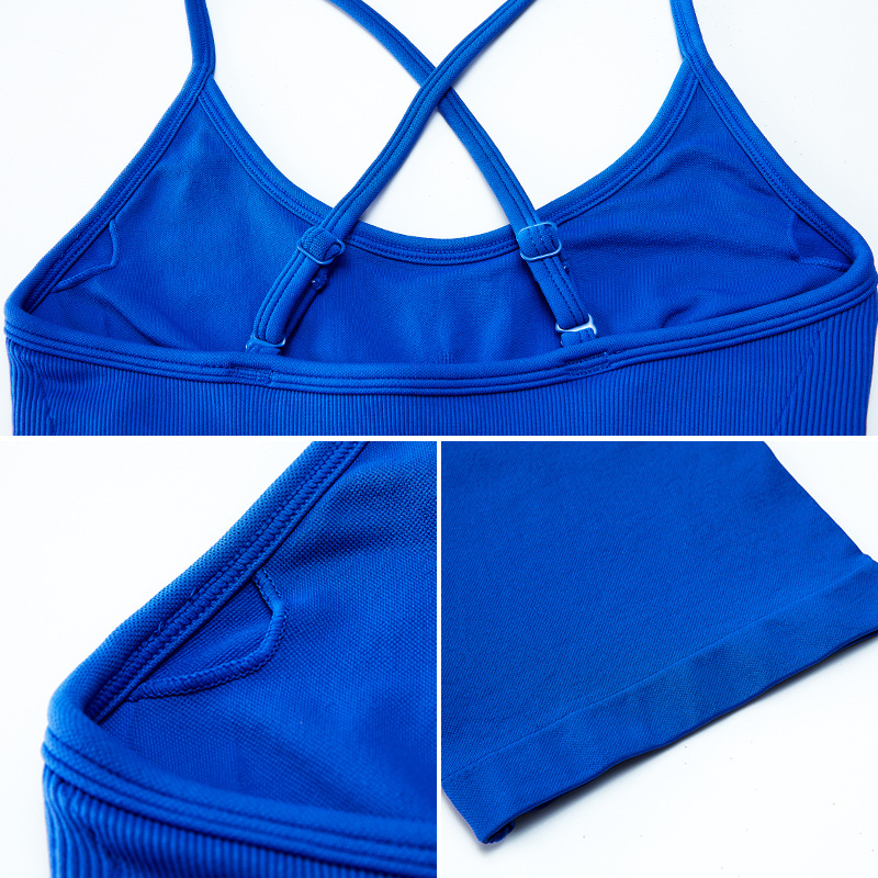 Nuevo estilo europeo y americano eslinga hermosa espalda yoga sin costuras mono mujer ajustado y delgado levantamiento de cadera fitness mono ropa deportiva