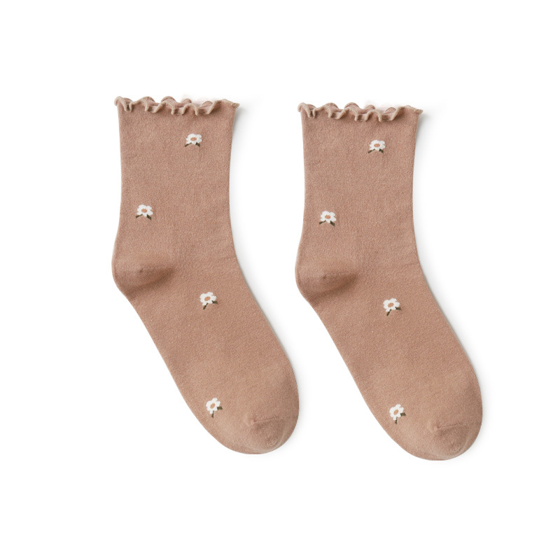 Nuevos calcetines de confinamiento Primavera, Otoño e Invierno posparto algodón peinado transpirable media pantorrilla boca suelta no apretado maternidad sueño mujeres embarazadas Calcetines