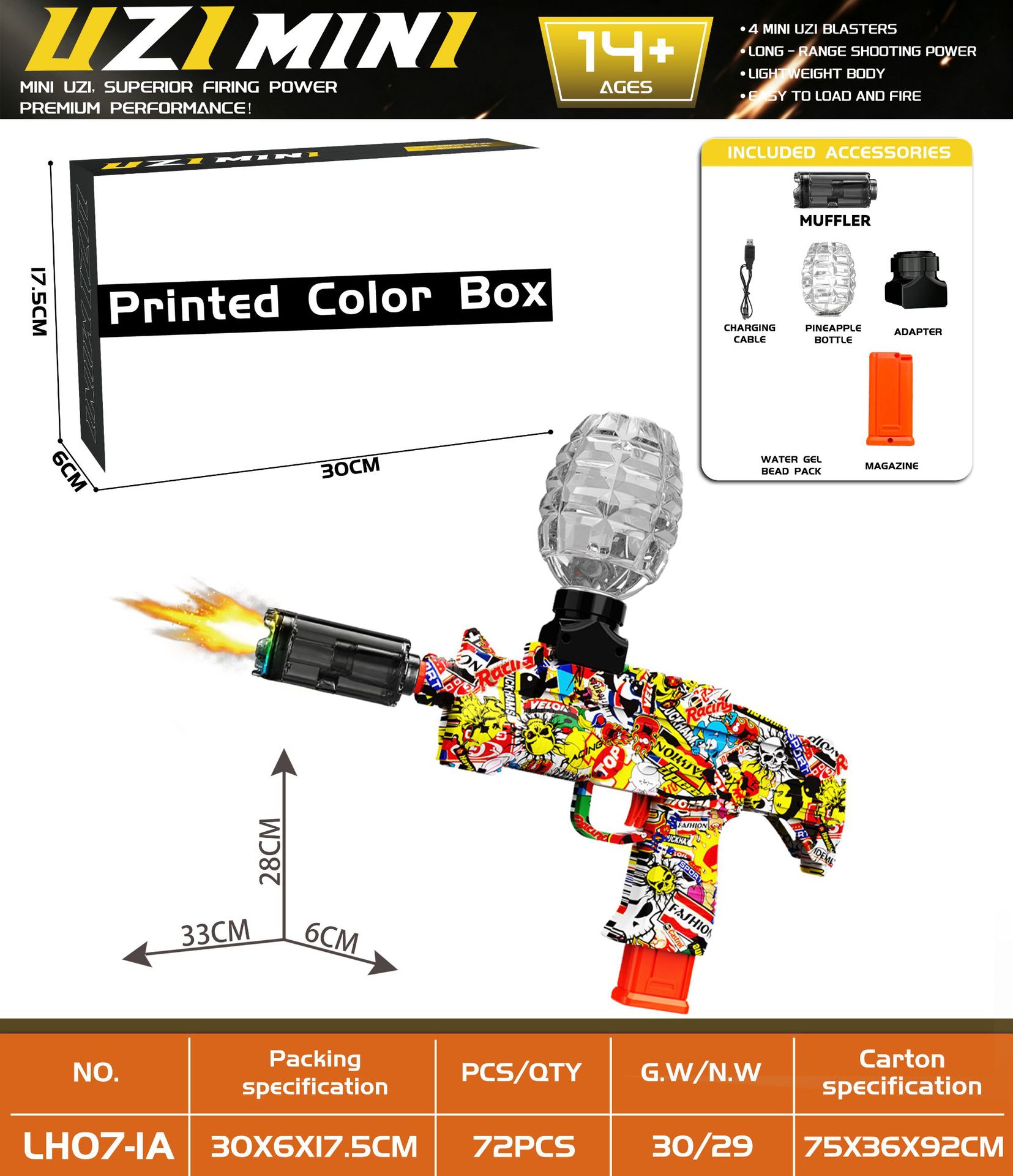 UZI-MINI-Graffiti 1-Flame Light