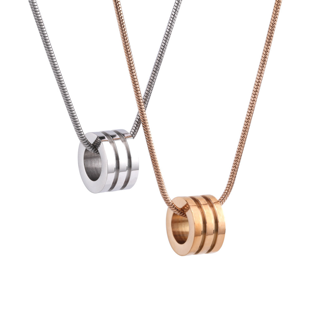 Titaniumstahl Halskette Für Damen Und Herren Elegante Snake Kette_voghion.com