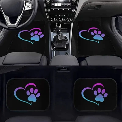 Avtomobil döşəmə paspasları – Dirt-Resistant, Wear-Resistant, Anti-Scratch Mats - x-car-floor-mat-30-3344cm-crystal-velvet-dot-plastic-bottom-two-piece-pack
