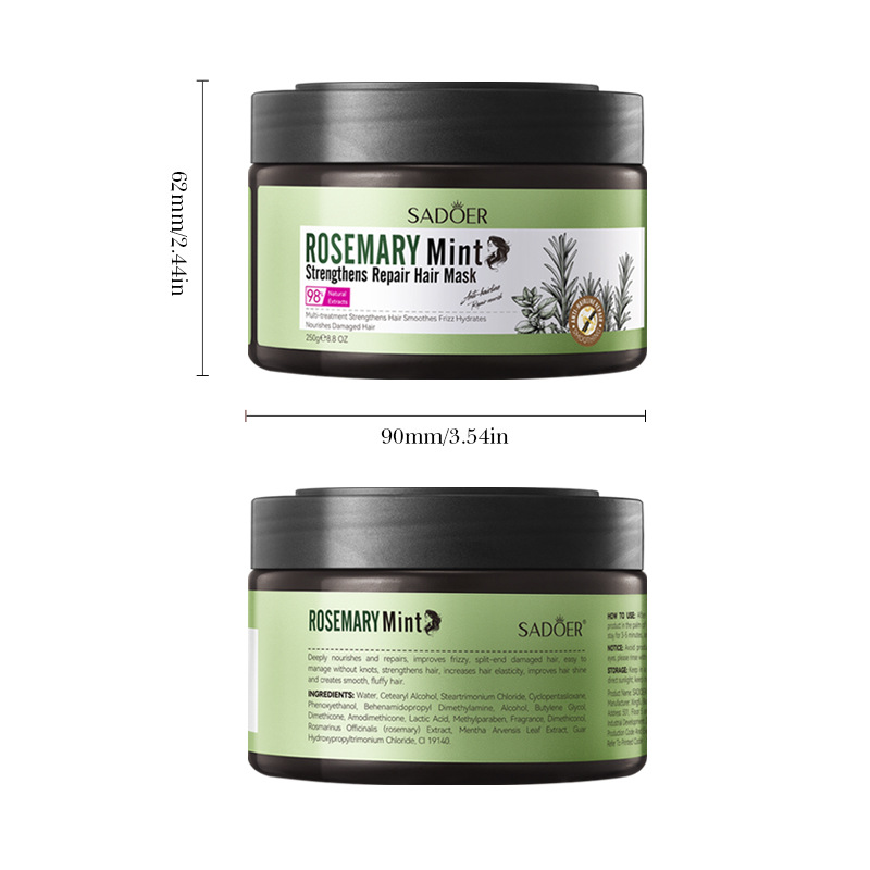 (Cross-border trading), mint medical hair mask with rosemary, English 5