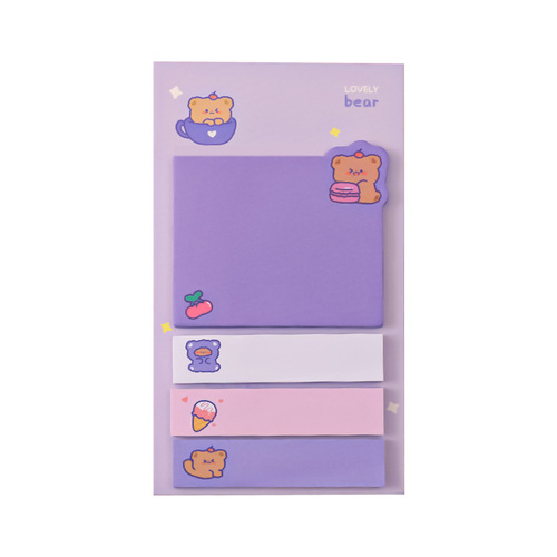 ins cute index stickers student cute pet animal post-it note office stationery message n times label paper note