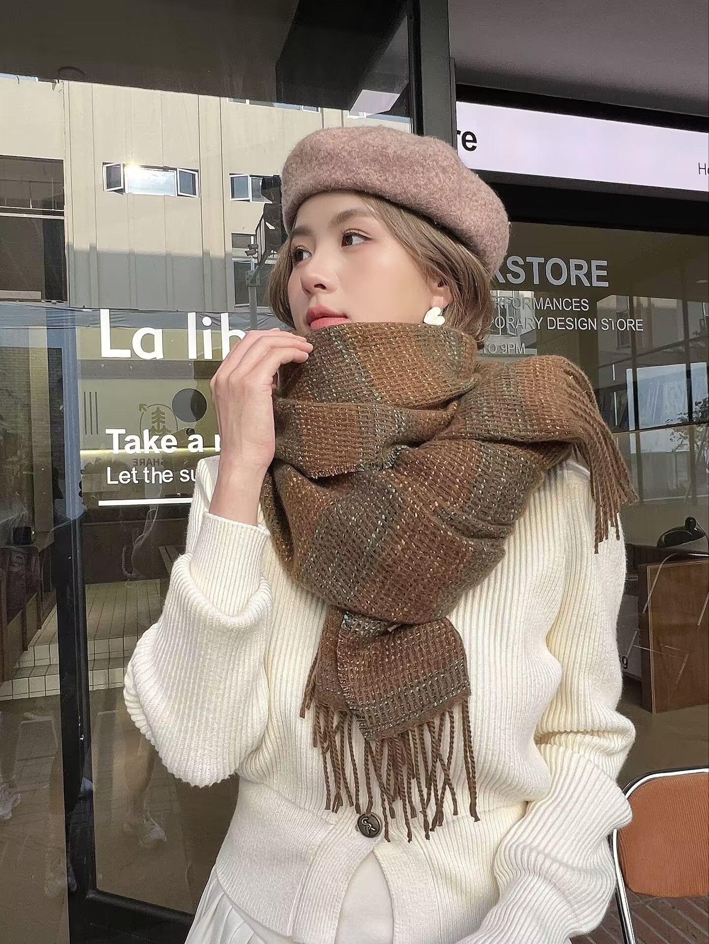 Warmer Winterschal Für Damen Aus Weichem Kaschmirimitat_voghion.com