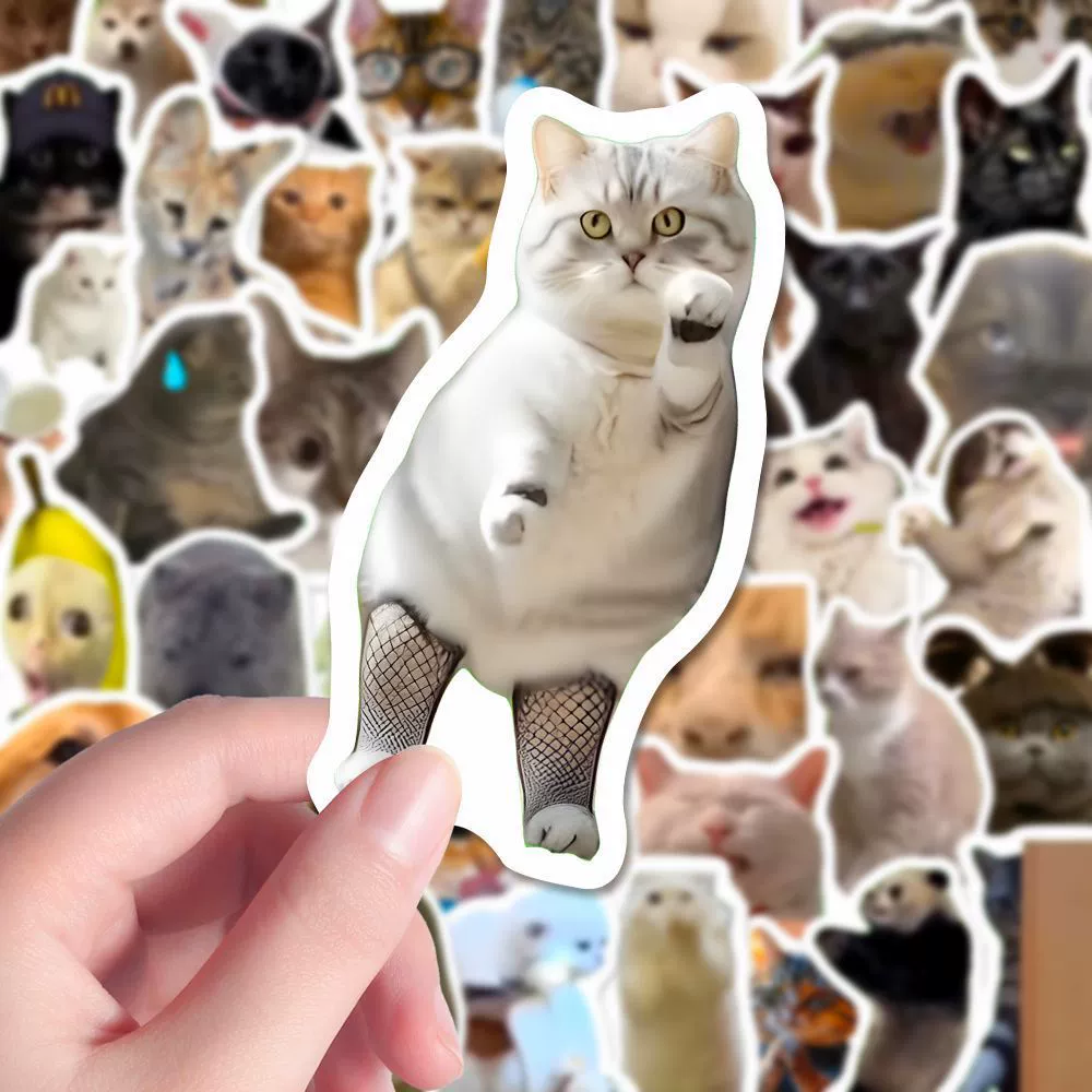 300 Paste Cat Meme Stickers Cute funny cat ins style emoticon pack picture material stickers