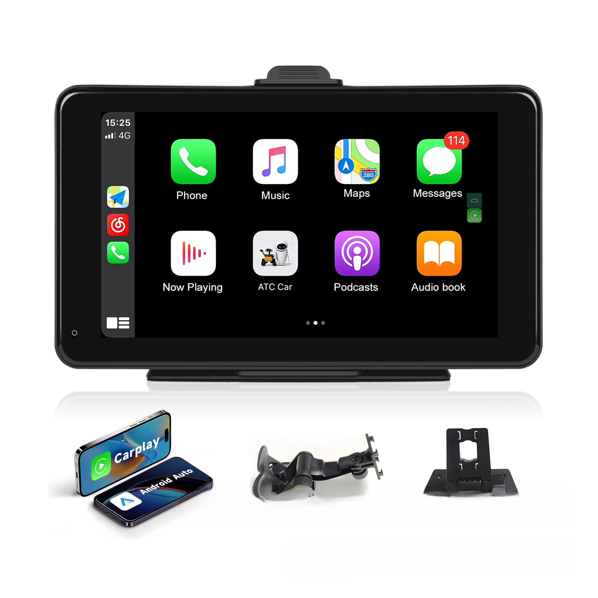 7inch Car Mp5 Player Multi-Function Bluetooth High-Definition Wireless Portable Carplay Navigation Car Player