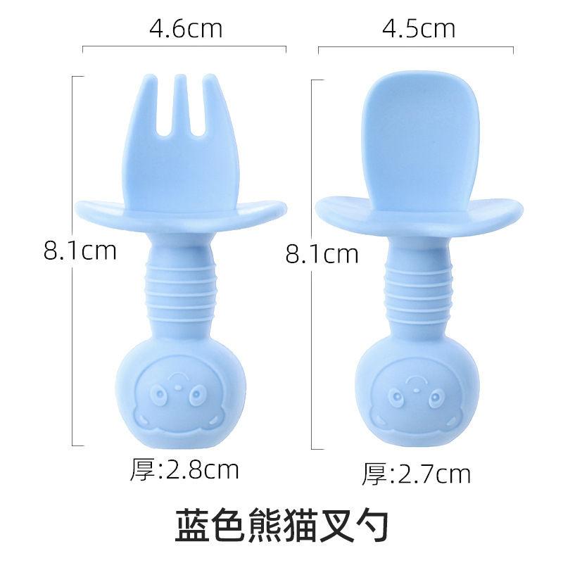 子供用食器セット、ベビーシリコンボウル、フォーク、スプーン、離乳食ボウル、食器、食品グレードシリコン食器|undefined