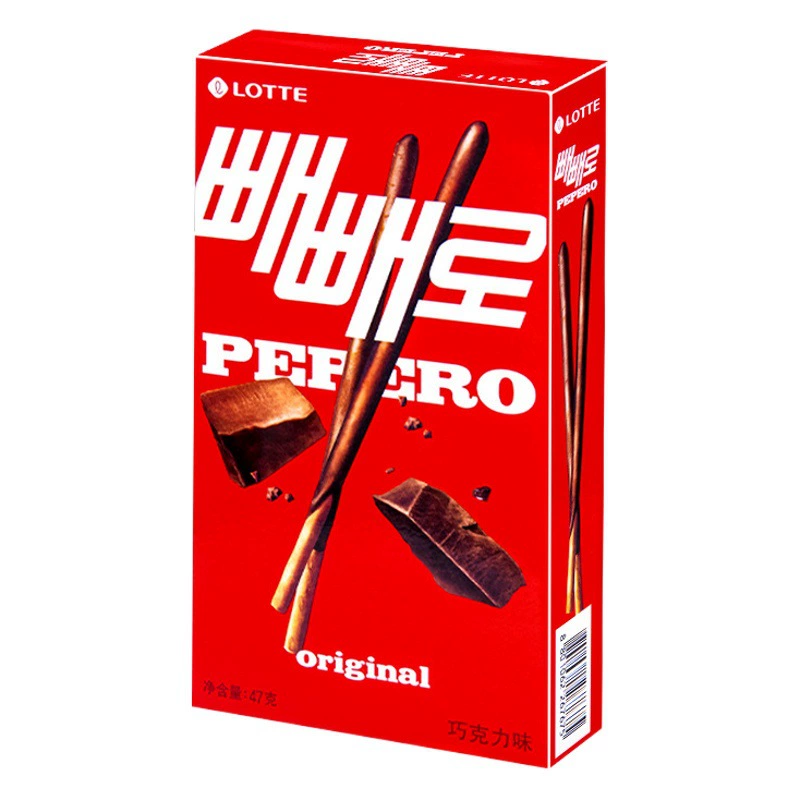 Южная Корея импортировала сэндвич-печенье Lotte Pepero с шоколадным покрытием, декоративные печенья и легкие закуски.