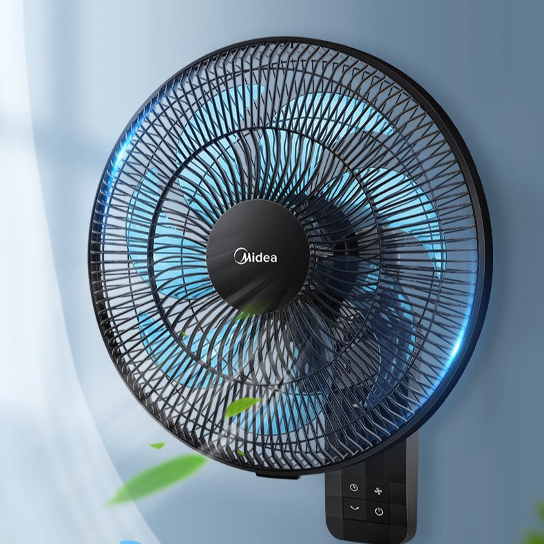 Midea Fwa35War Electric Fan Commercial Wall Fan Wall-Mounted Fan Home [7-Blade Remote Control Model]