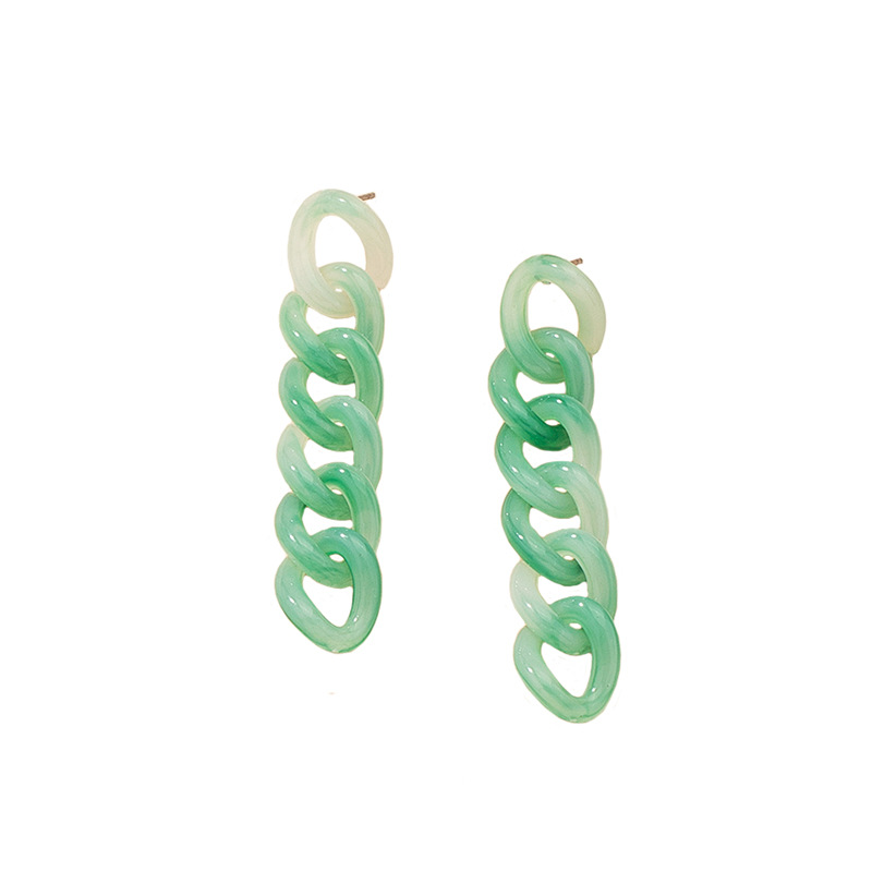 Korea Simple Fashion Acrylic Chain Earrings display picture 1