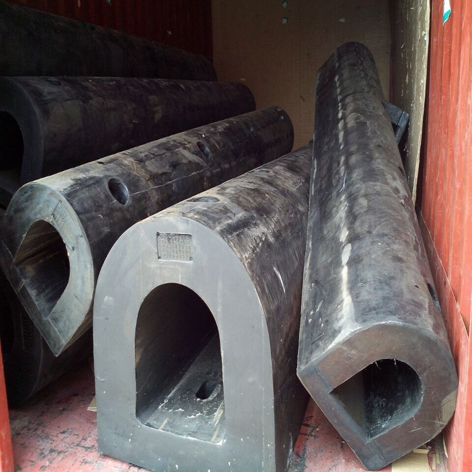 海南码头工程D500橡胶防撞条 大量现货供应航道桥墩D型橡胶护舷