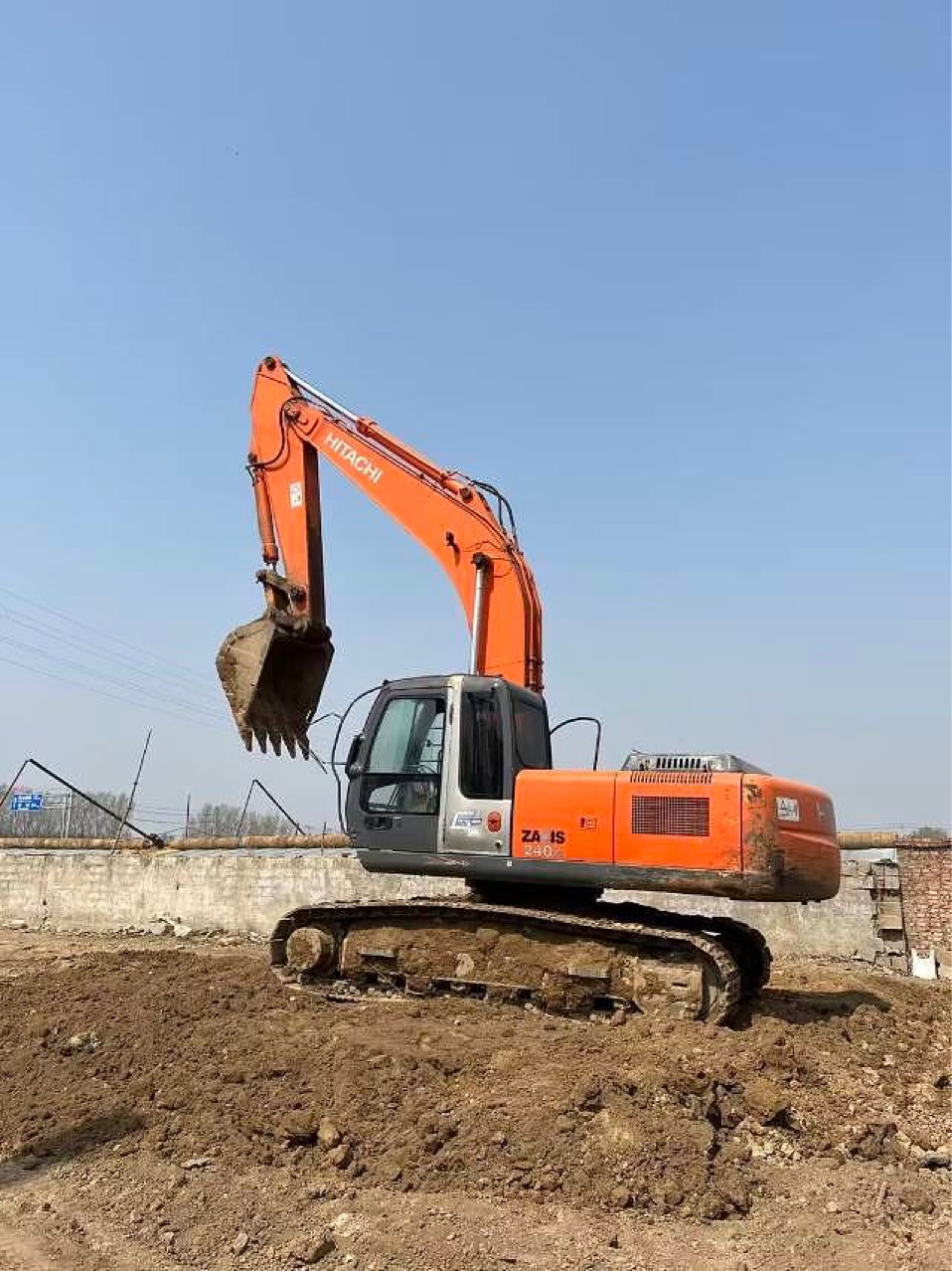 Excavadora Hitachi 240 de segunda mano, vehículo de movimiento de tierras de importación, 2020