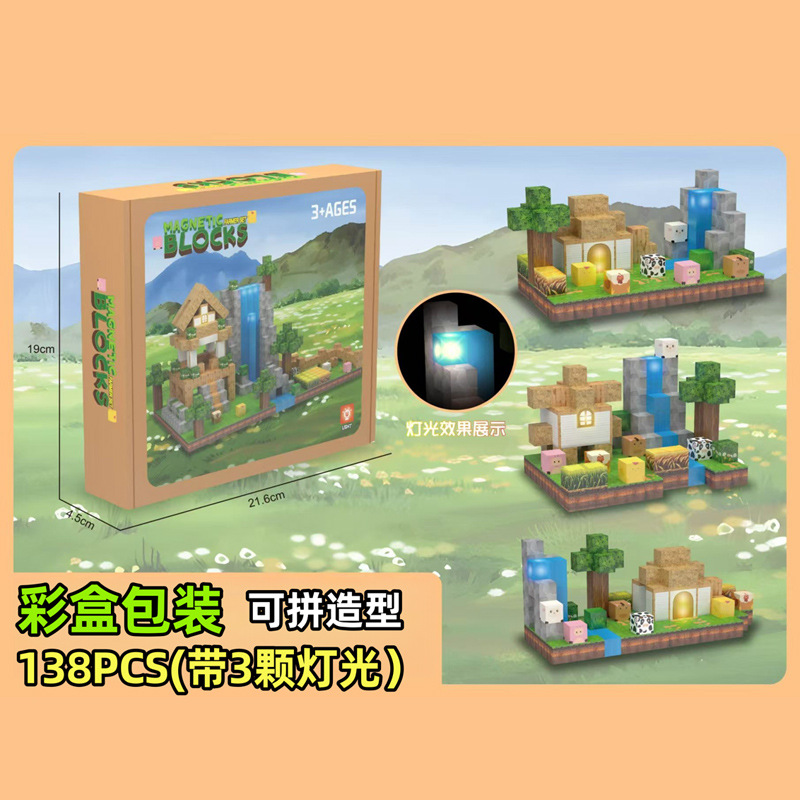 My MC World Magnetic Cube mc Game Mini World Mosaico Imán para ensamblar bloques de construcción Juguetes para niños