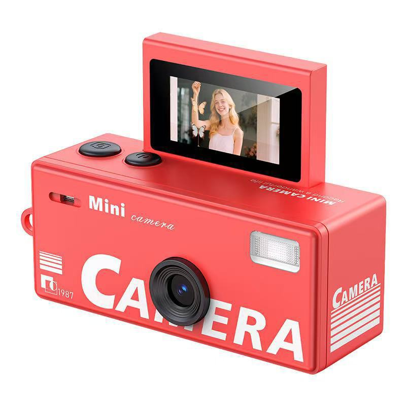 Pantalla flip transfronteriza mini cámara de pulgar fiesta estudiantil pequeña cámara deportiva de bolsillo para niños fotos y videos