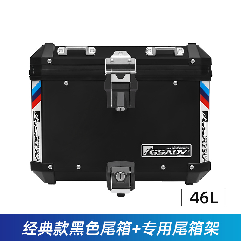 TRK552X 클래식 블랙 테일 박스 테일 프레임 (테일 박스 46L) 을 위해 필요한 통근/라인 백 레스트 포함