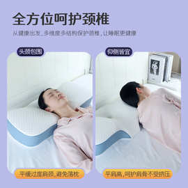 颈椎颈托枕头记忆棉牵引枕记忆枕人体工学护颈枕富贵包功能枕