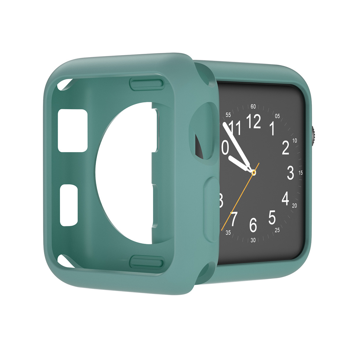 Adecuado para Apple Watch caso applewatch reloj TPU medio paquete cubierta protectora caramelo Shell en stock