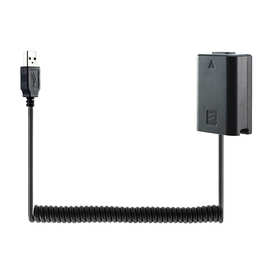 NP-FW50假电池 A6100 A5000 A6300 A6400相机外接USB充电宝供电线