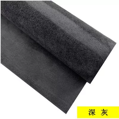Suede Suede Four-Way Stretch Fabric Car roof lining - dark-gray