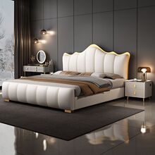 ��ʽ�p��1.5����1.8���Դ󴲬F�����A�鴲Ƥˇ���¿��ʹڴ�ľ