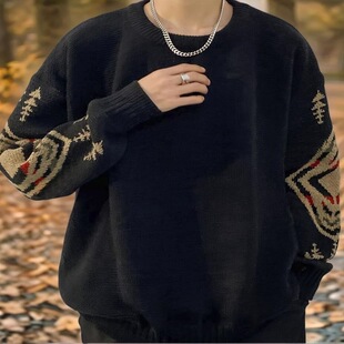 O 11014 Retro Round Neck Sweater �͹�ë�� ���R�d�羳�W��