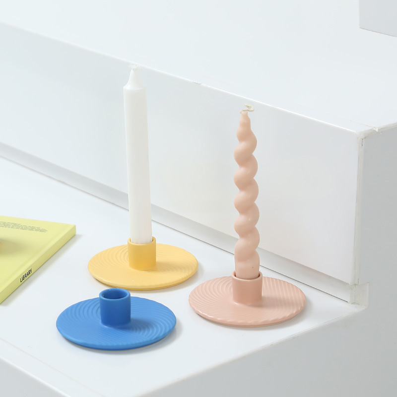 Inswind color nórdico cerámica rama decoración de mesa de comedor moderna minimalista candelabros atmósfera decoración suave