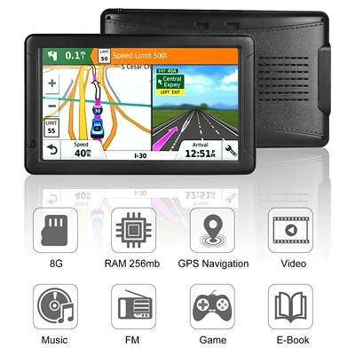 Car Convenient GPS Navigation: Capacitive Screen, 8G+256M, Suitable for Cars
