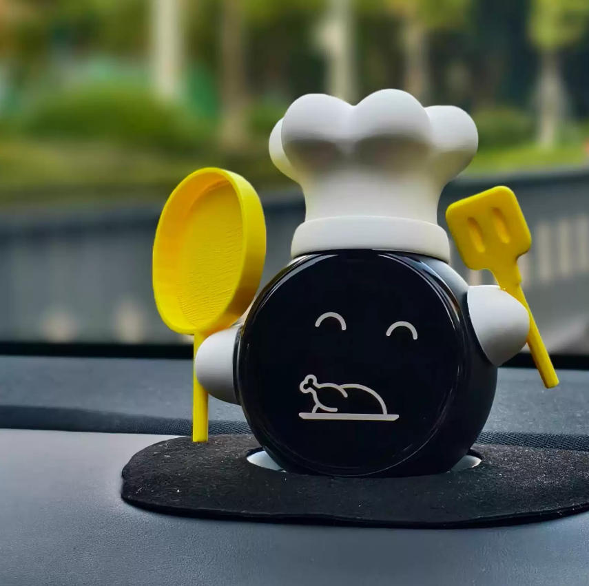 NIO Nomi decorative hat for car, funny and creative car interior accessory, 3D printed