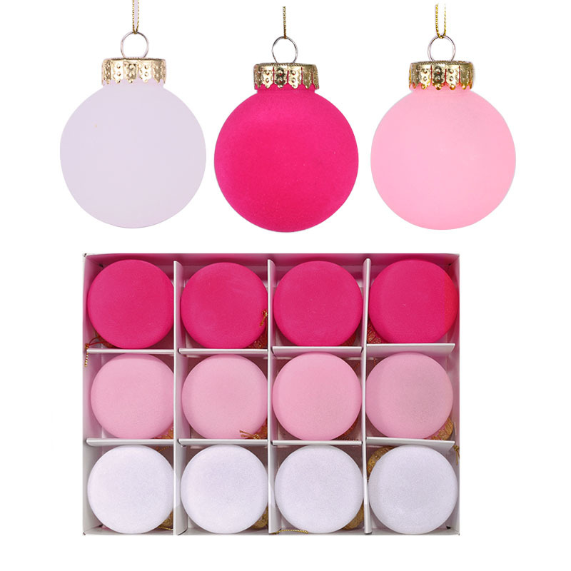 Flocked Ball Ornament 2