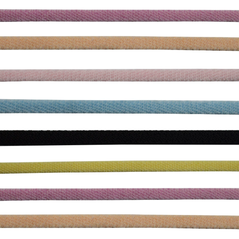 Bubble mask rope Spot 5mm flat surface color mask ears with bubble yarn hood