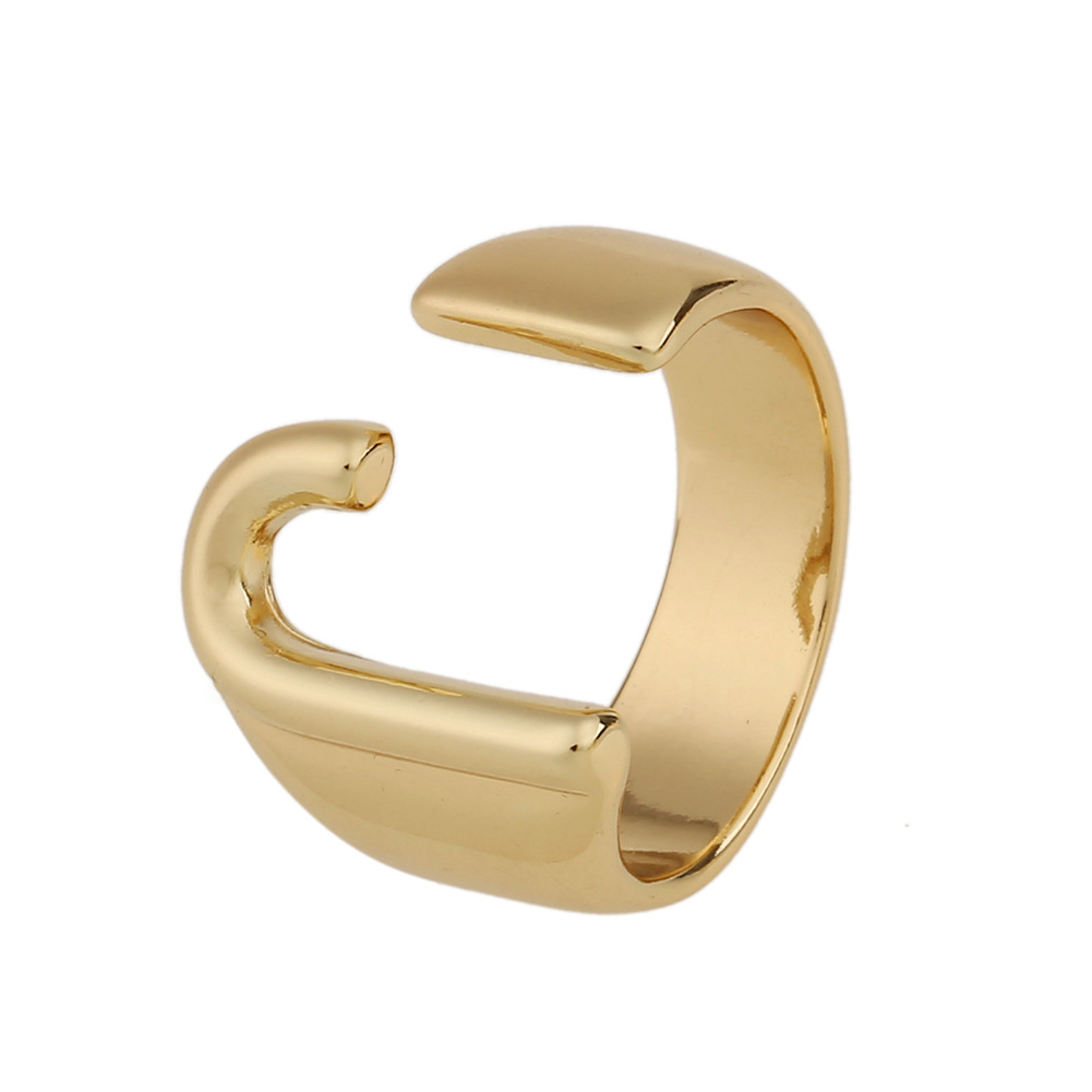 Fashion New Style Copper 26 English Letter Ring display picture 6