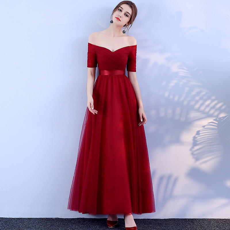 Vestido de Fiesta de Un Solo Hombro para Banquete de Compromiso, Vestido de Novia, Estilizador, Iluminador, Elegante y Gracioso, se Puede Usar Informalmente en Verano. image 4